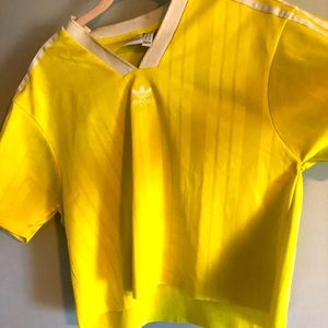 Cropped adidas workout top.